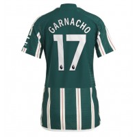 Fotbalové Dres Manchester United Alejandro Garnacho #17 Dámské Venkovní 2023-24 Krátký Rukáv